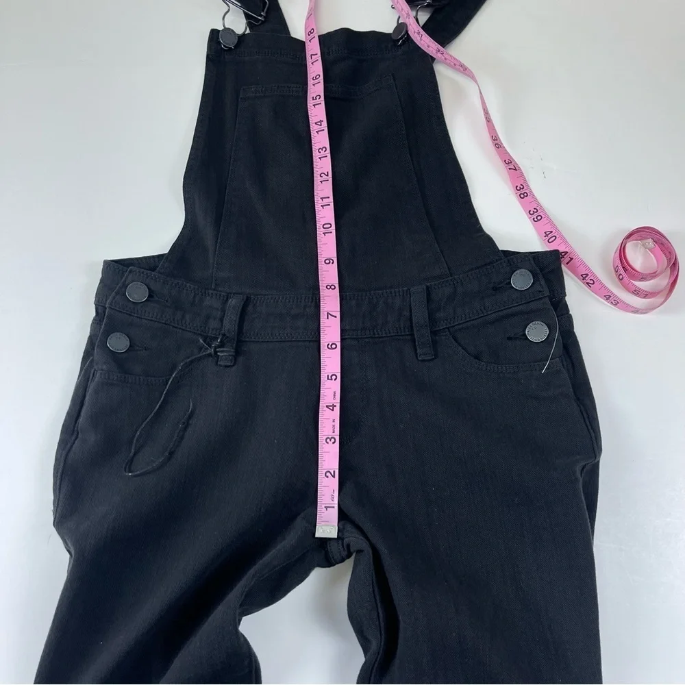NEW Paige Denim Sierra Overalls Womens Size 24 Black Cotton Blend NWOT